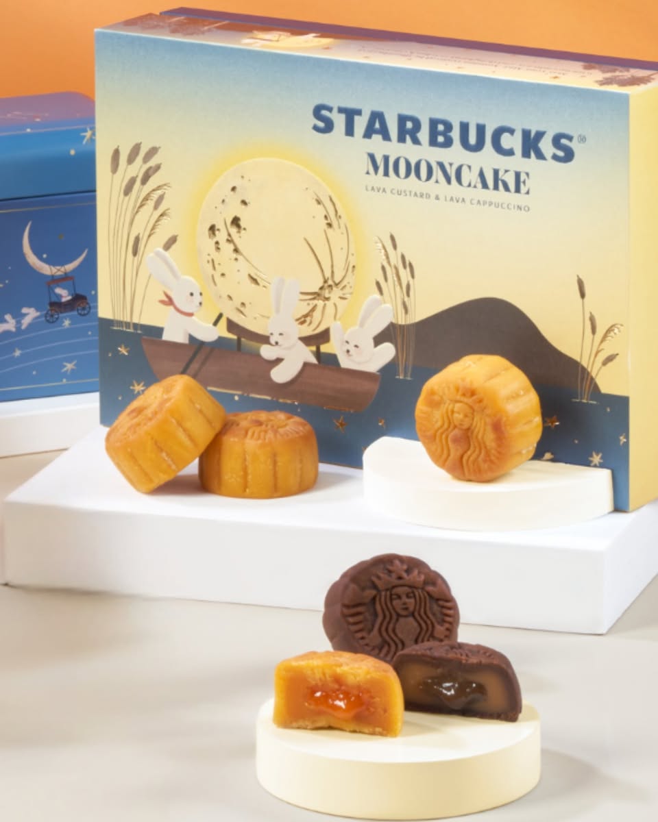 Close-up of a unique mooncake, possibly a snowskin or lava type