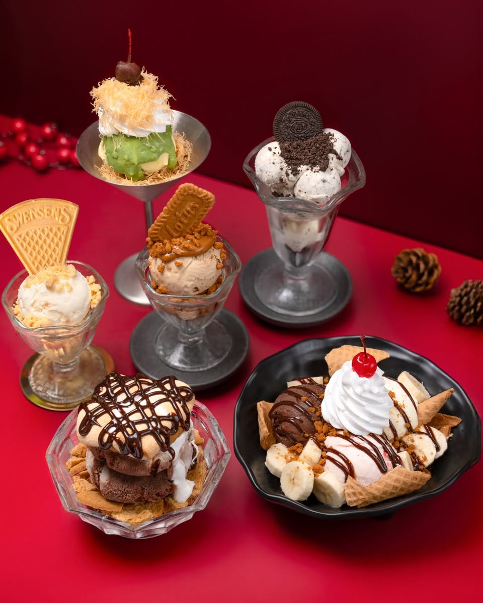 A variety of dishes laid out for a festive feast.