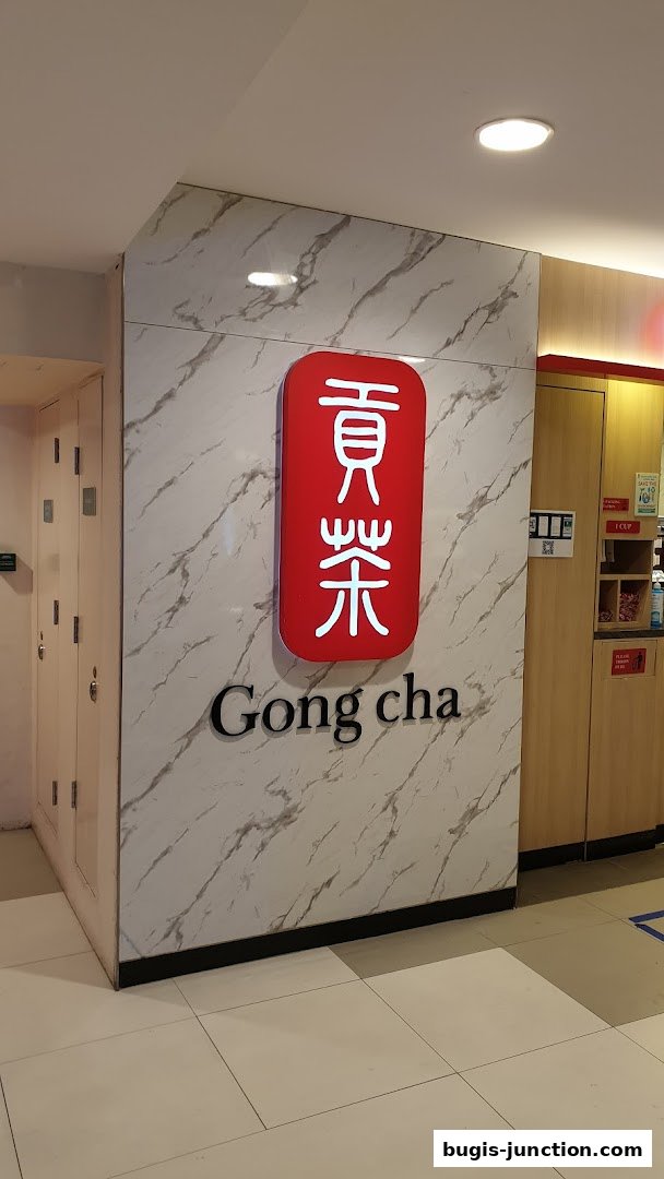 The Gong Cha Classic shop front with its distinctive red and white logo.