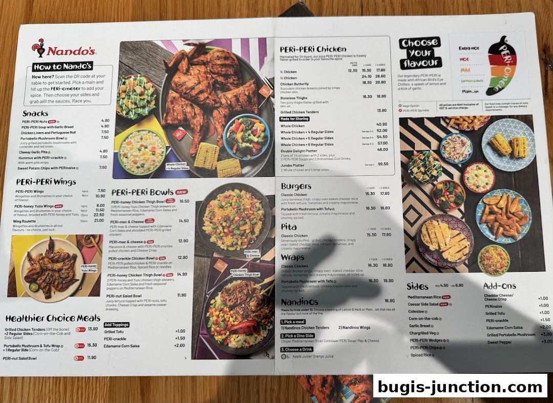 Nandos Bugis Junction  Flame-Grilled PERi-PERi Chicken