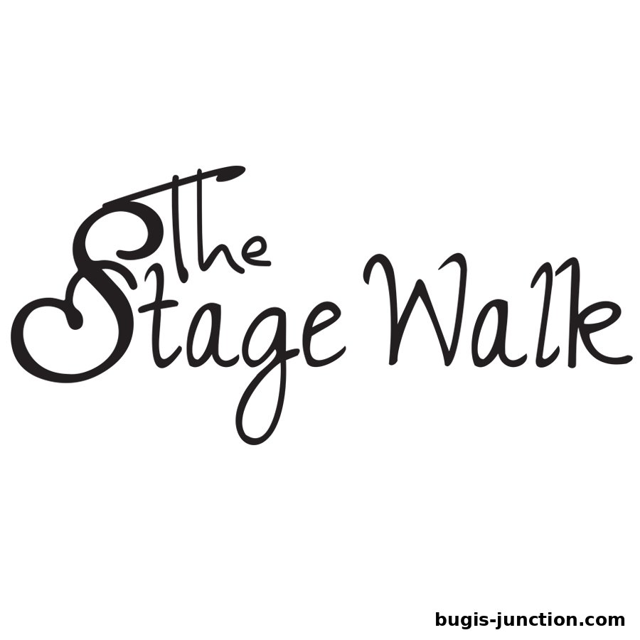 The logo for 'The Stage Walk' features elegant, flowing script.