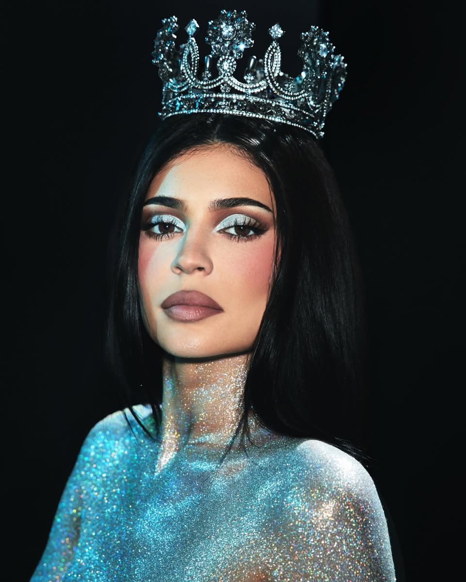 Interior shot of the Kylie Cosmetics store showcasing makeup displays.