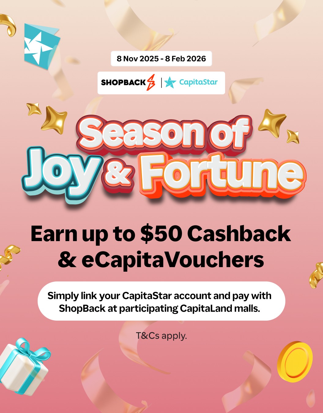 A festive visual representing CapitaLand's 'Season of Joy and Fortune' campaign.