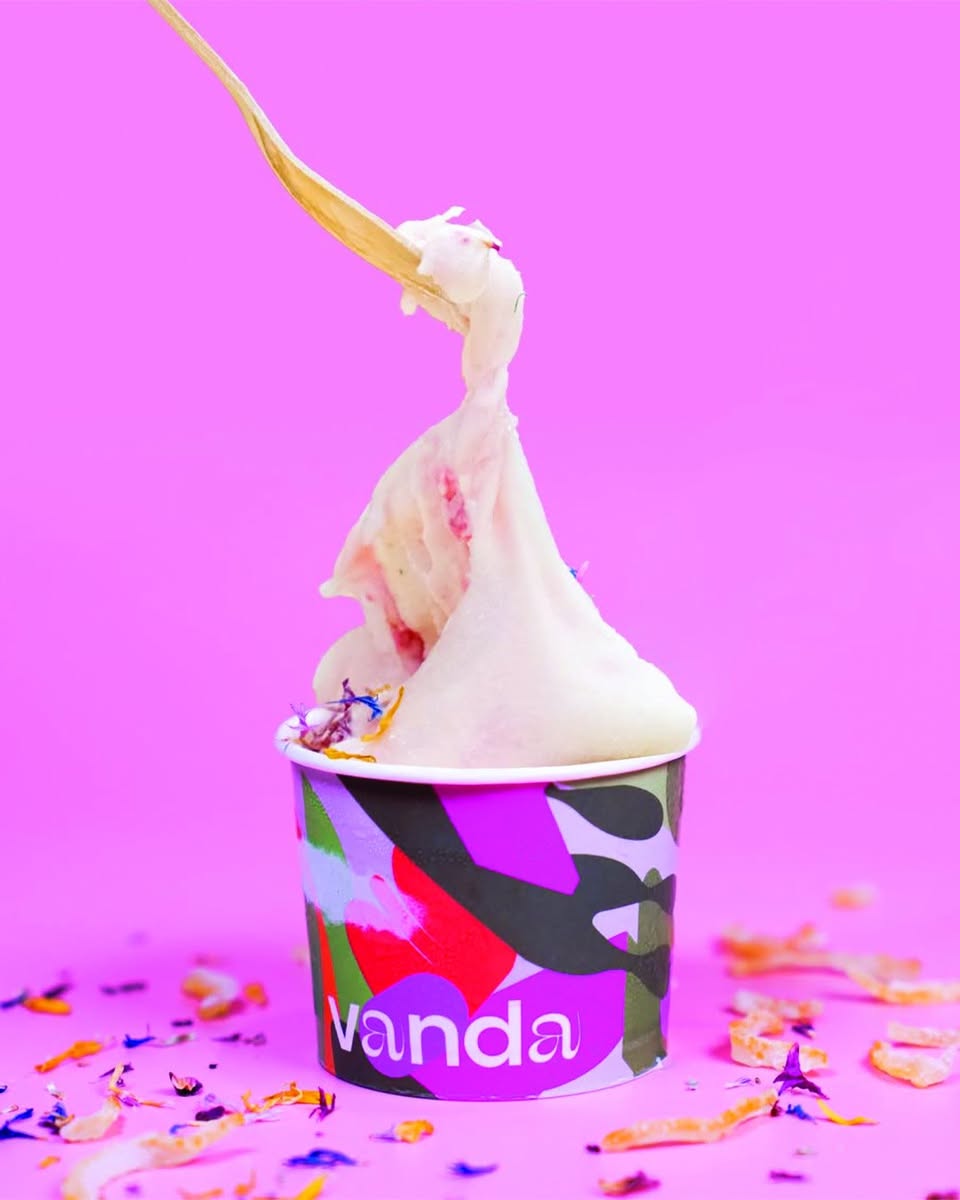 Assortment of vibrant mochi-wrapped gelatos from Vanda Botanical Desserts